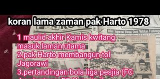 Membaca koran lama seru | Era presiden Suharto | maulid majlis Kwitang masuk laman utama