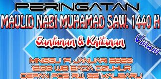 Peringatan Maulid Nabi Muhammad SAW, 19 Januari 2020, Kalibaru, Jakarta Utara