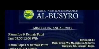 Peringatan maulid nabi Muhammad SAW, Majelis ta'lim wal mudzakaroh Al-Busyro